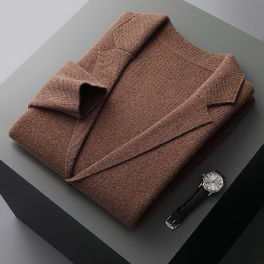 Old Money V-Neck Pure Cashmere Wool Cardigan