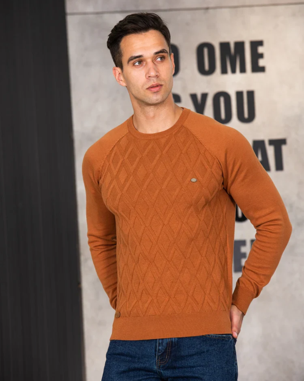 Men's Checkered Design Sweater V2