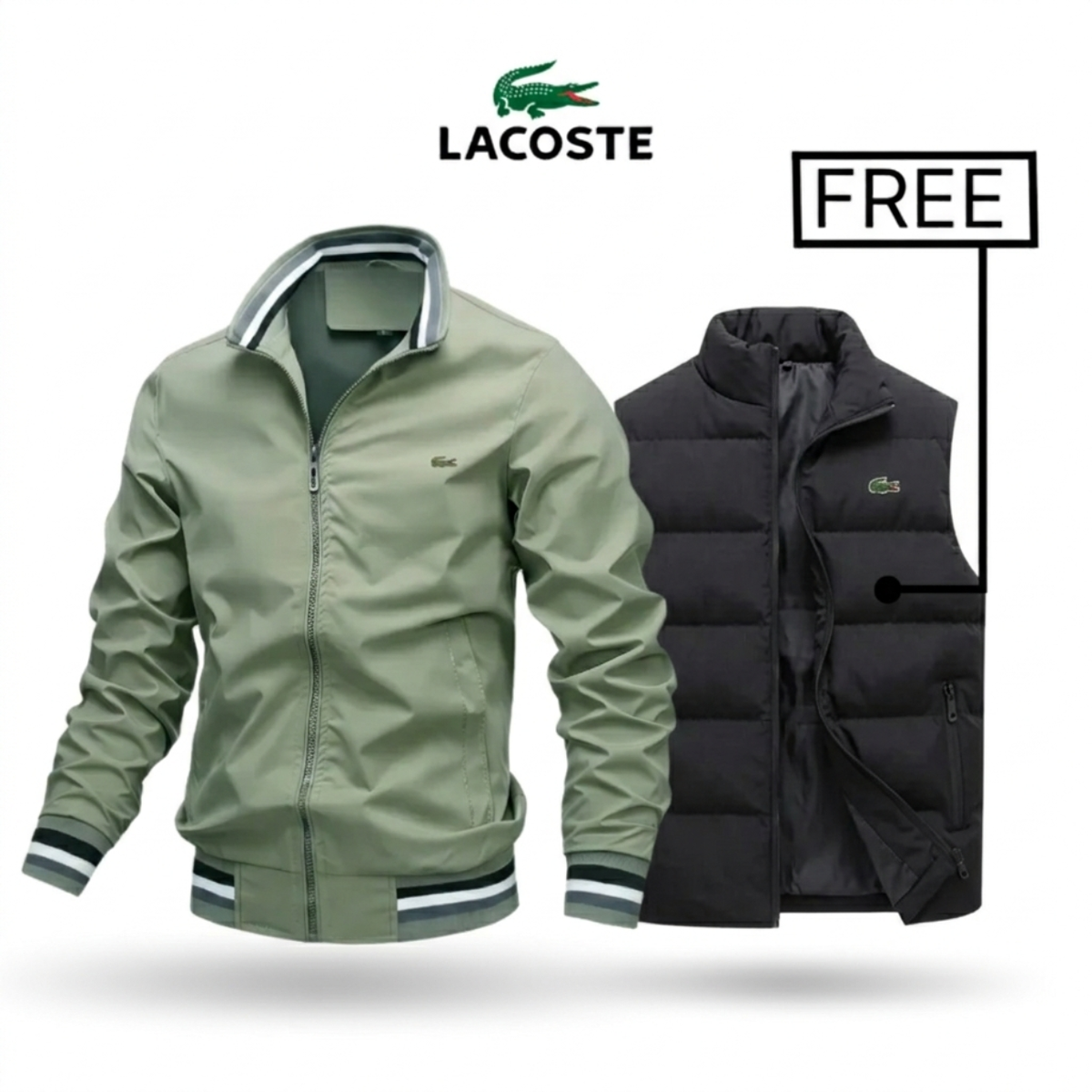 2026 Zip-Up Jacket + Thermal Vest – Buy 1 Get 1 Free || Clearance Sale