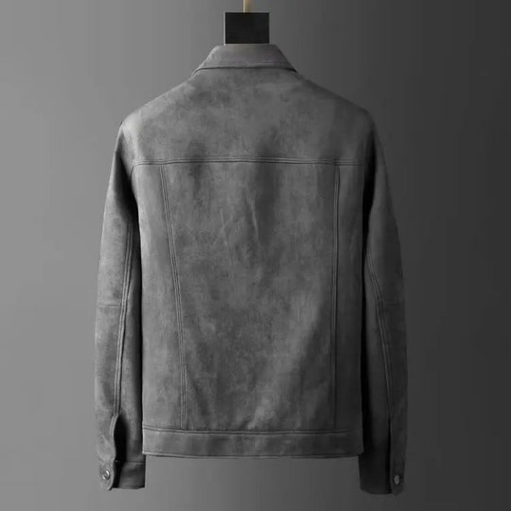 Classic Suede-Style Utility Jacket - Clearance Sale