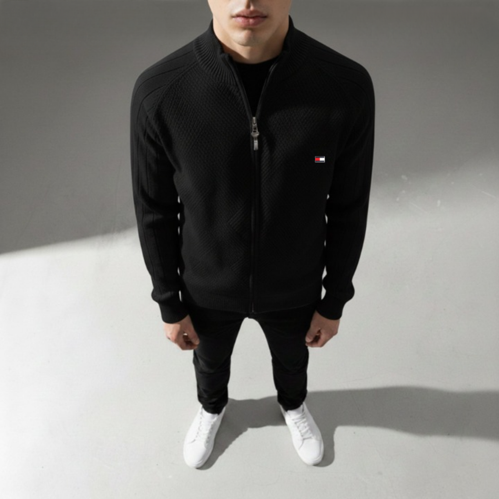 Men's Textured Zip Sweatshirt || CLEARANCE SALE