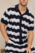 Primavera Crochet Knit Shirt - Black/Brown