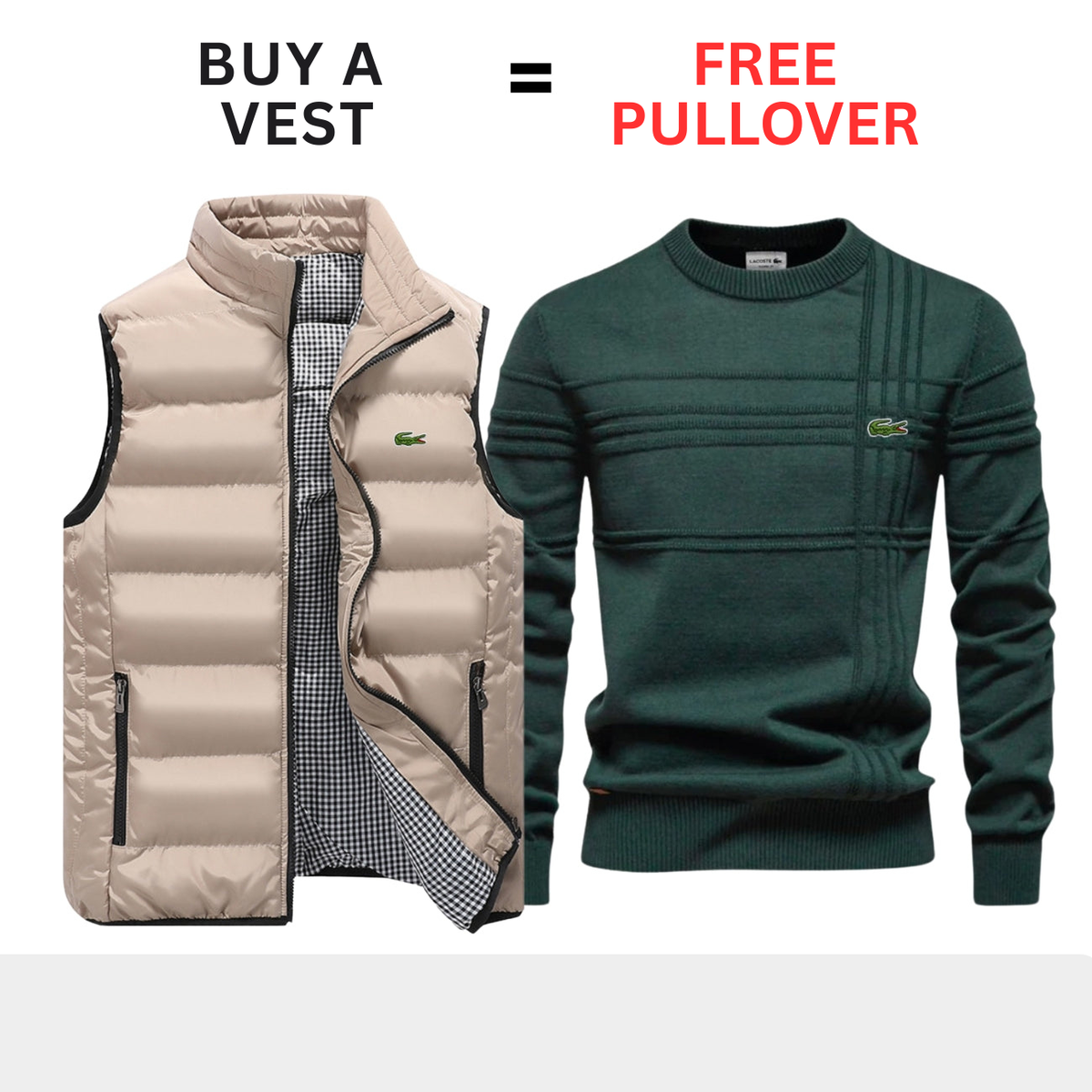 CASUAL VEST + FREE SWEATER || LIMITED OFFER