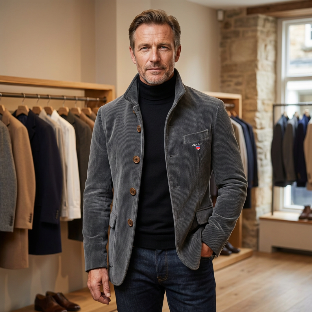 2026 Modern Fit - Corduroy Button Jacket