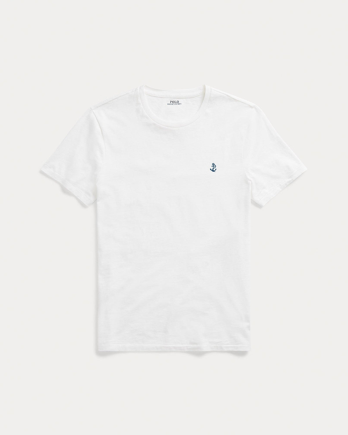 Slim fit jersey crew neck t-shirt   - White