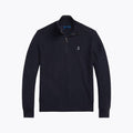 Mesh-Knit Cotton Quarter-Zip Sweater
