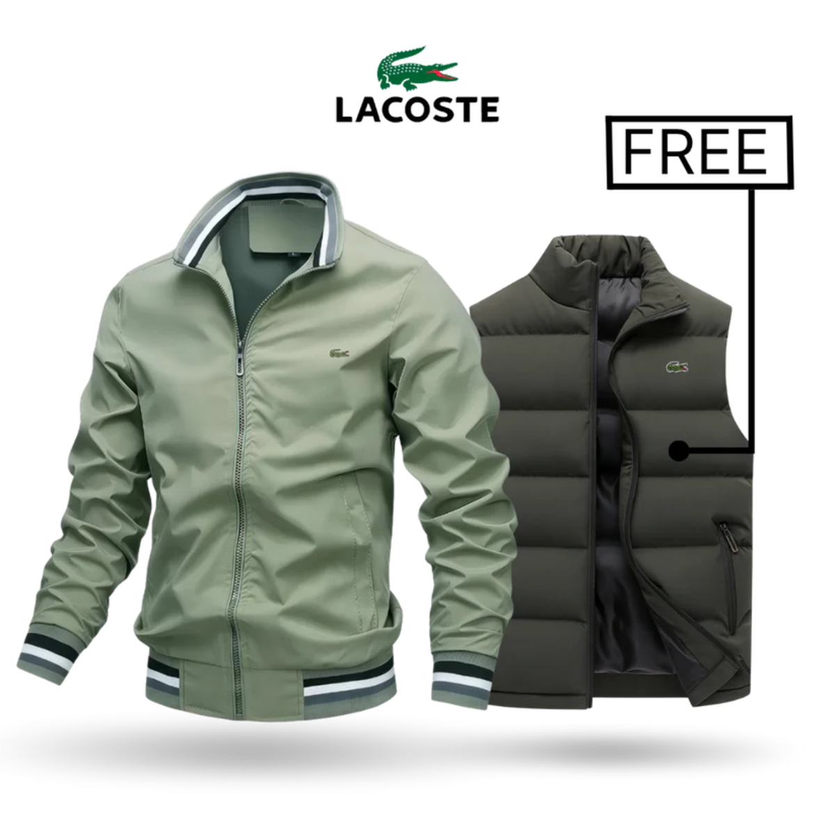 2026 Zip-Up Jacket + Thermal Vest – Buy 1 Get 1 Free || Clearance Sale