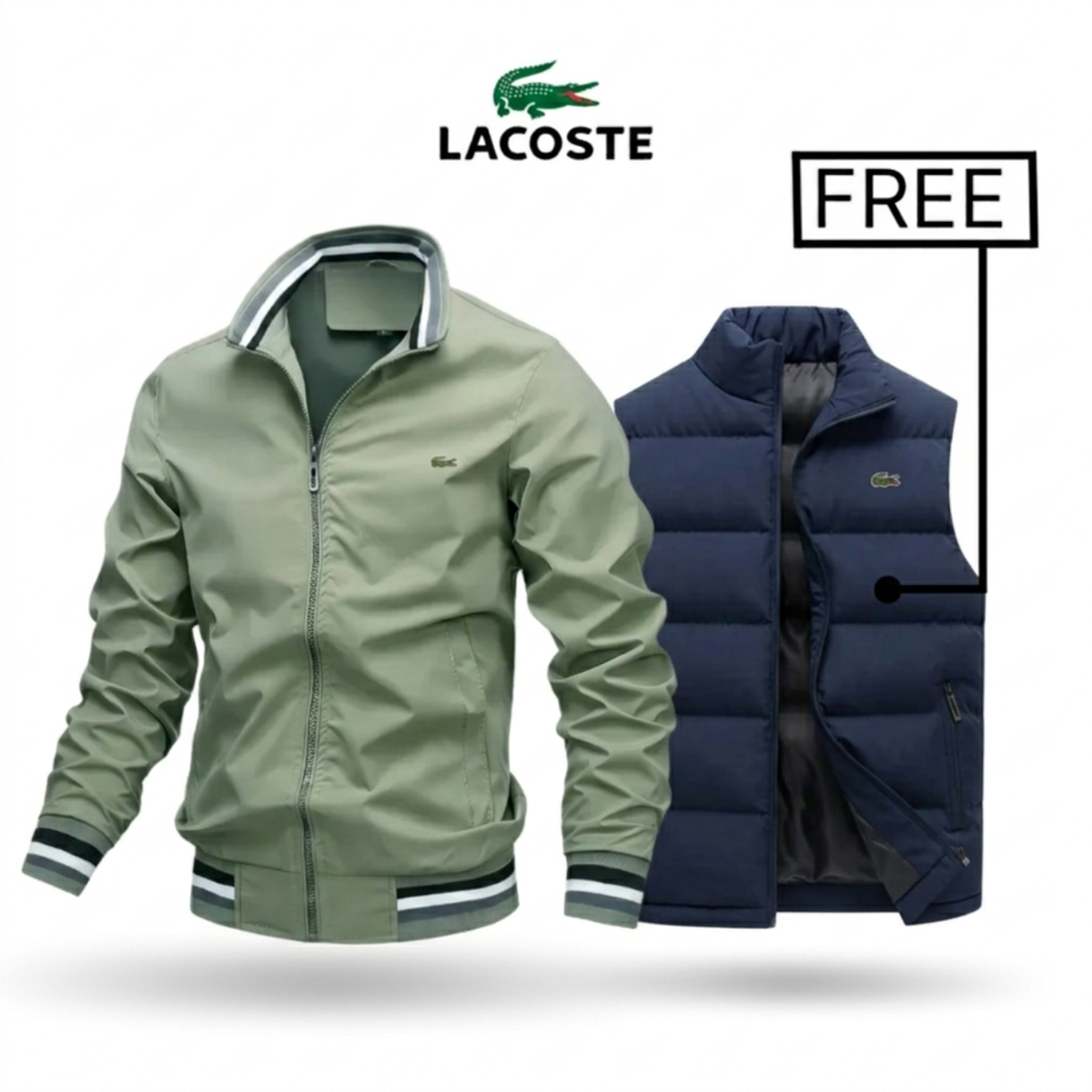 2026 Zip-Up Jacket + Thermal Vest – Buy 1 Get 1 Free || Clearance Sale