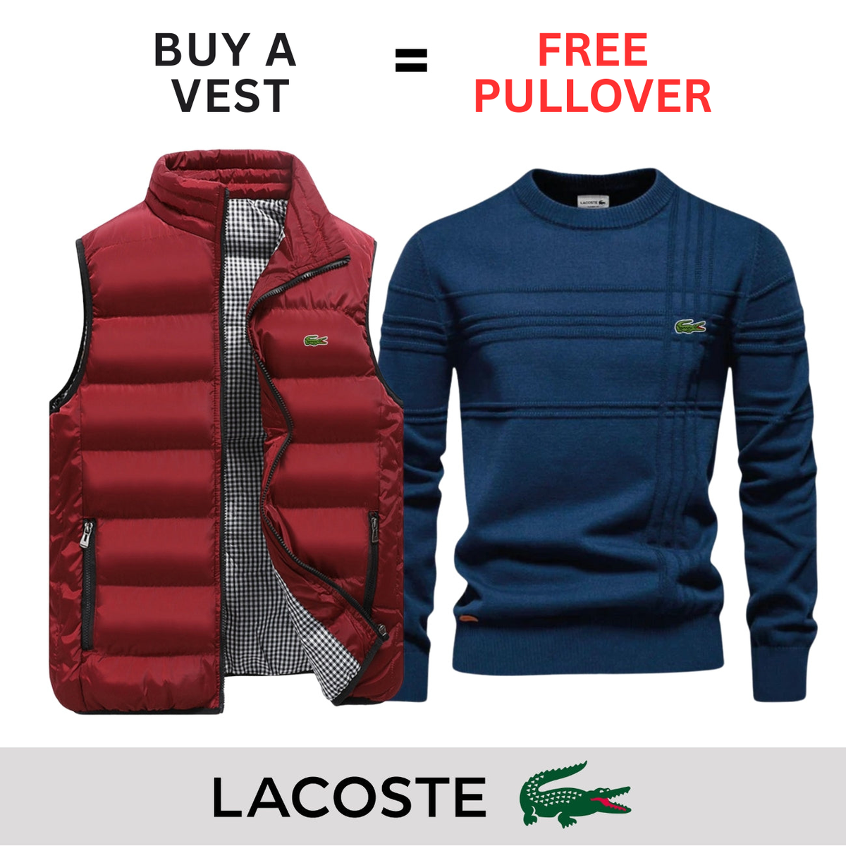CASUAL VEST + FREE SWEATER || LIMITED OFFER