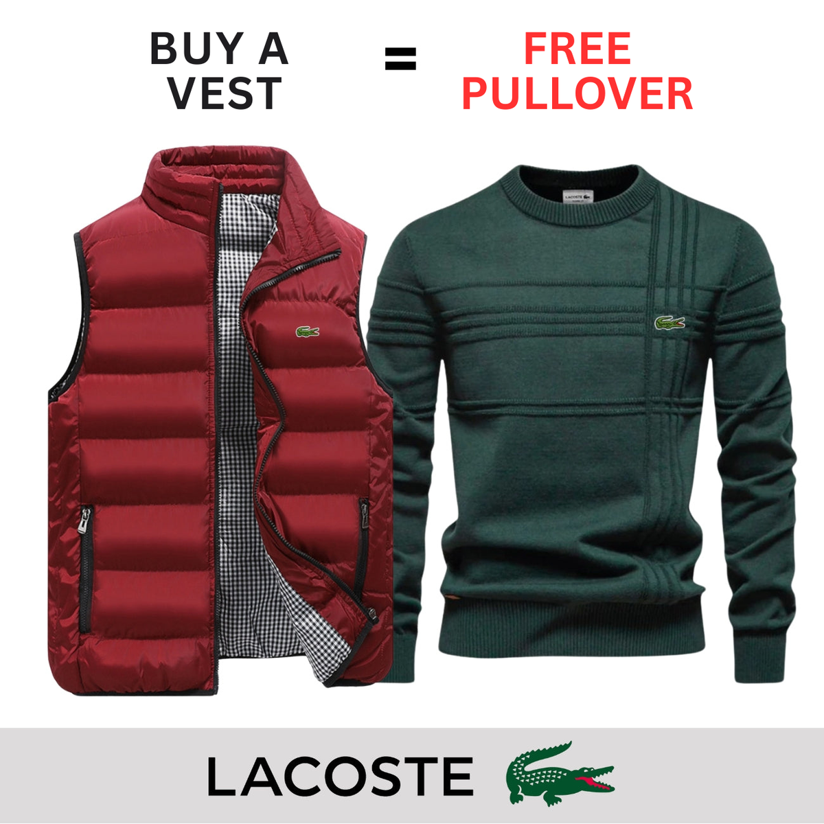 CASUAL VEST + FREE SWEATER || LIMITED OFFER