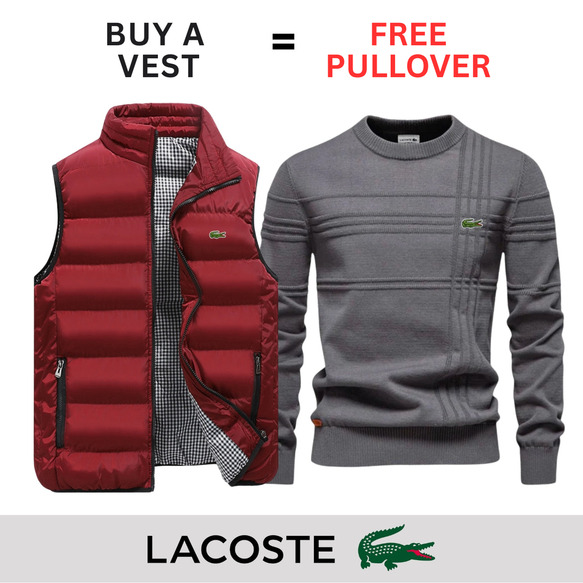 CASUAL VEST + FREE SWEATER || LIMITED OFFER
