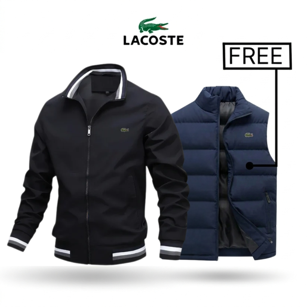 2026 Zip-Up Jacket + Thermal Vest – Buy 1 Get 1 Free || Clearance Sale