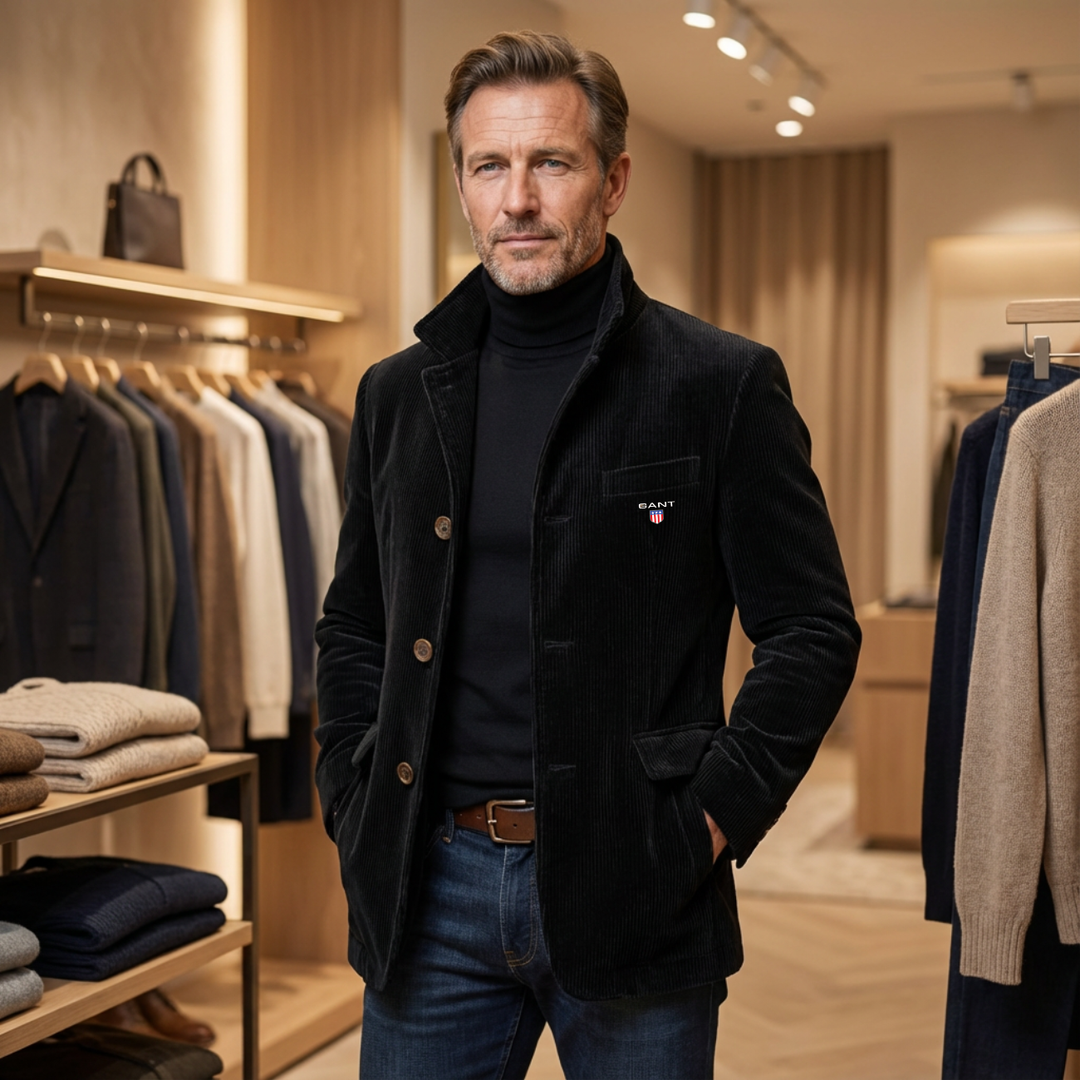 2026 Modern Fit - Corduroy Button Jacket