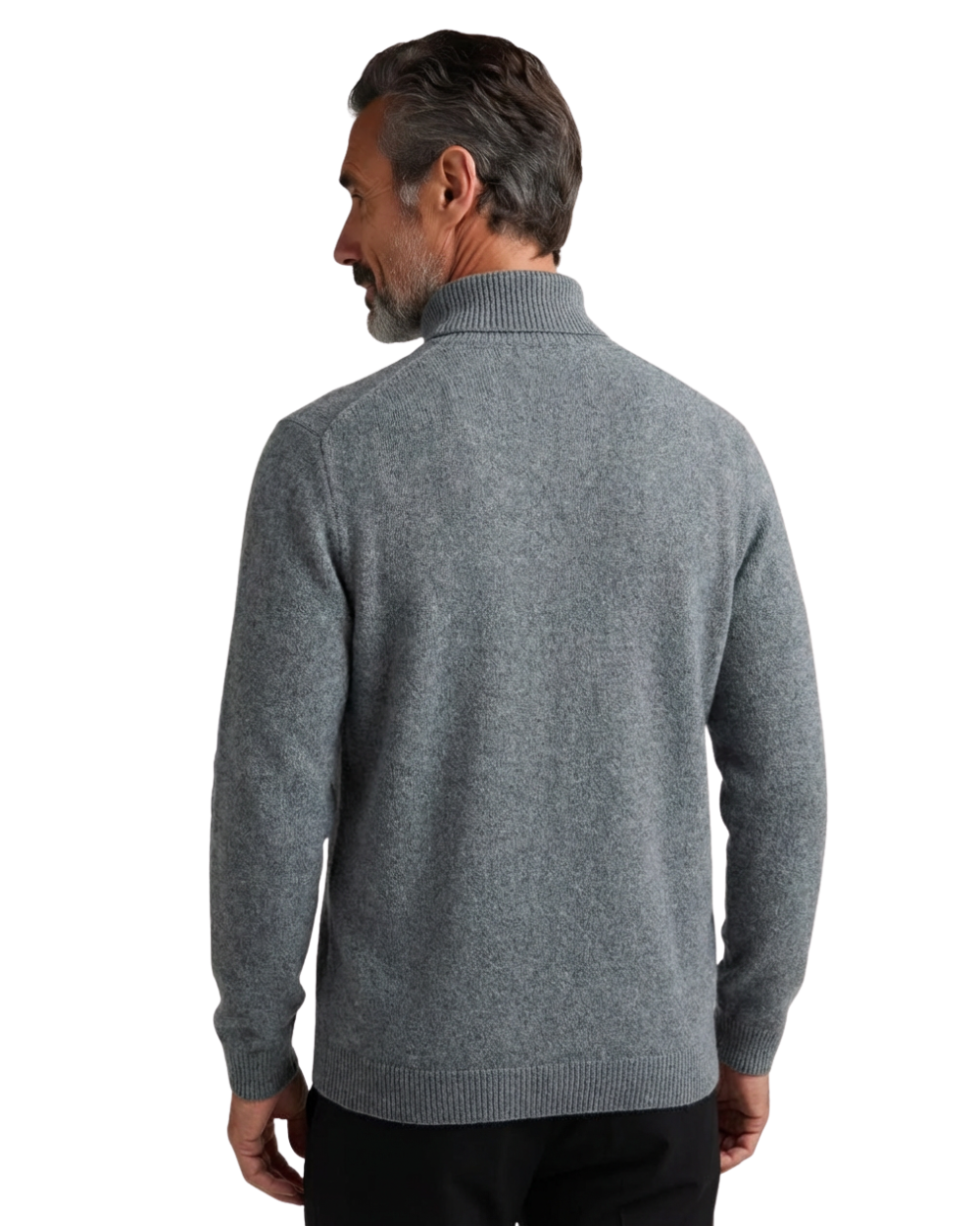 Elegant High Neck Cashmere Sweater