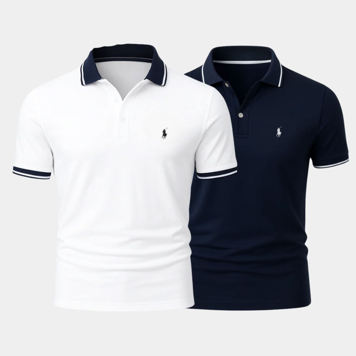 Slim Fit Cotton-Blend Shirt Duo - Buy 1, Get 1 Free