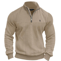 2026 Textured Half-Zip Knit Pullover - Clearance Sale