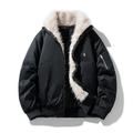 2026 Arctic Luxe Fur-Lined Bomber Jacket - Clearance Sale