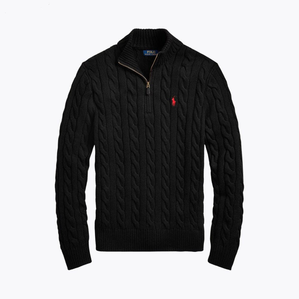 Heavyweight Quarter-Zip Knit Sweater