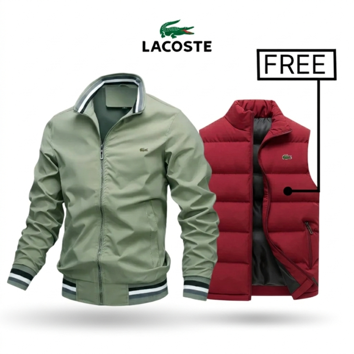 2026 Zip-Up Jacket + Thermal Vest – Buy 1 Get 1 Free || Clearance Sale