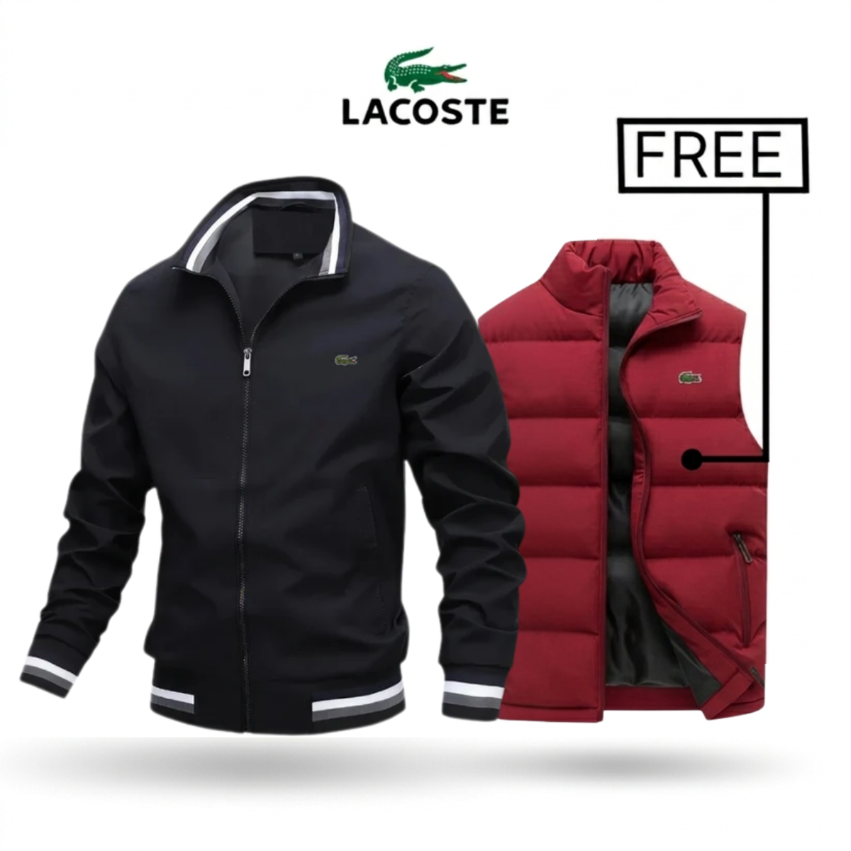 2026 Zip-Up Jacket + Thermal Vest – Buy 1 Get 1 Free || Clearance Sale