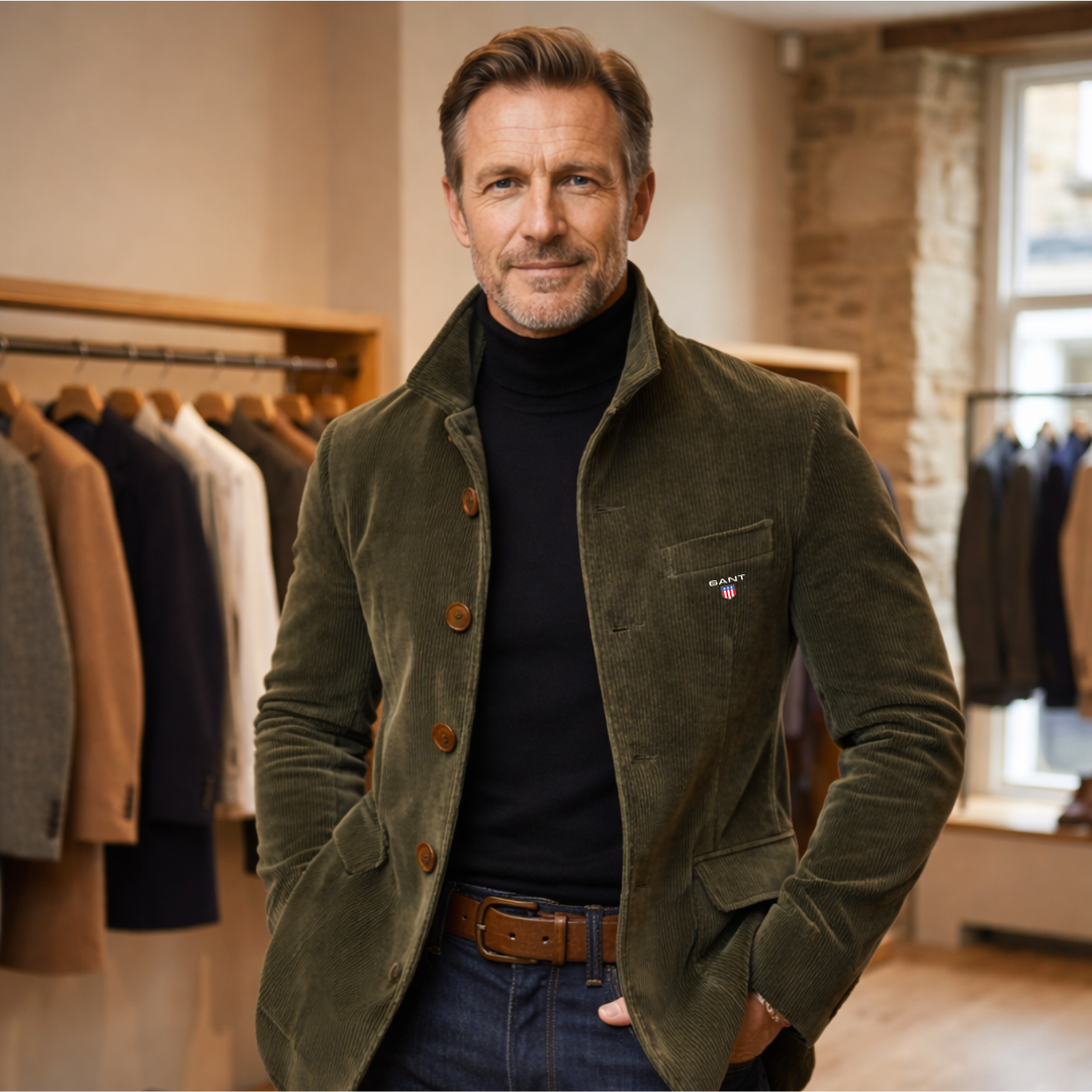 2026 Modern Fit - Corduroy Button Jacket