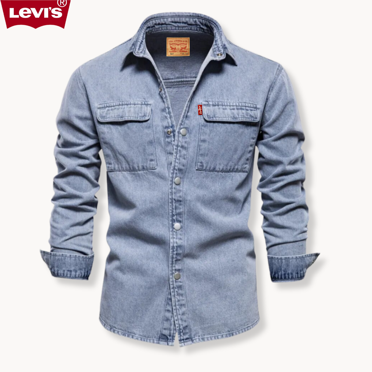 2026 Modern Long-Sleeve Denim Shirt || CLEARANCE SALE