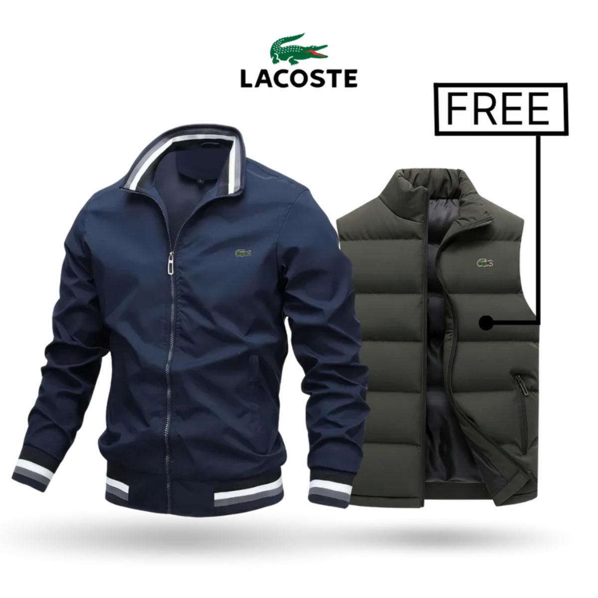 2026 Zip-Up Jacket + Thermal Vest – Buy 1 Get 1 Free || Clearance Sale