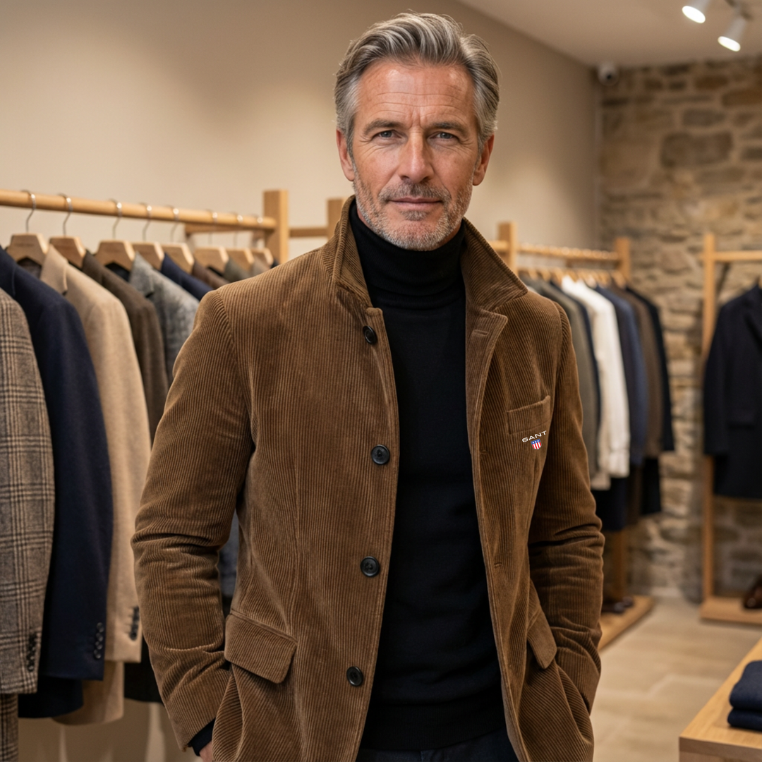 2026 Modern Fit - Corduroy Button Jacket