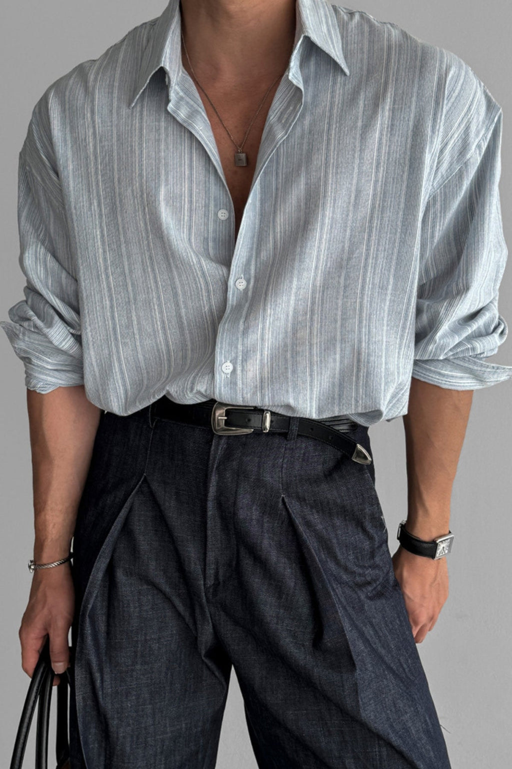 Old Money Striped Non-Iron Sun Protection Shirt