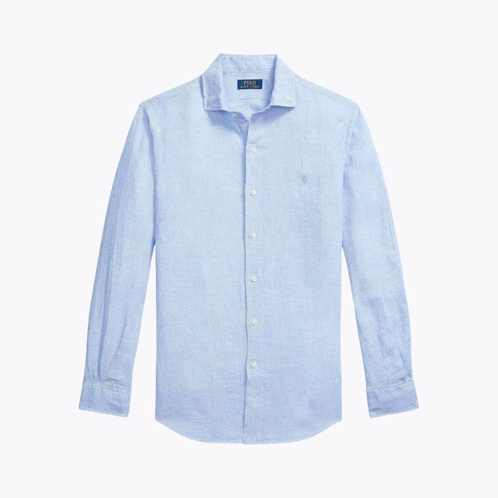 Tailored Linen Button-Down Shirt