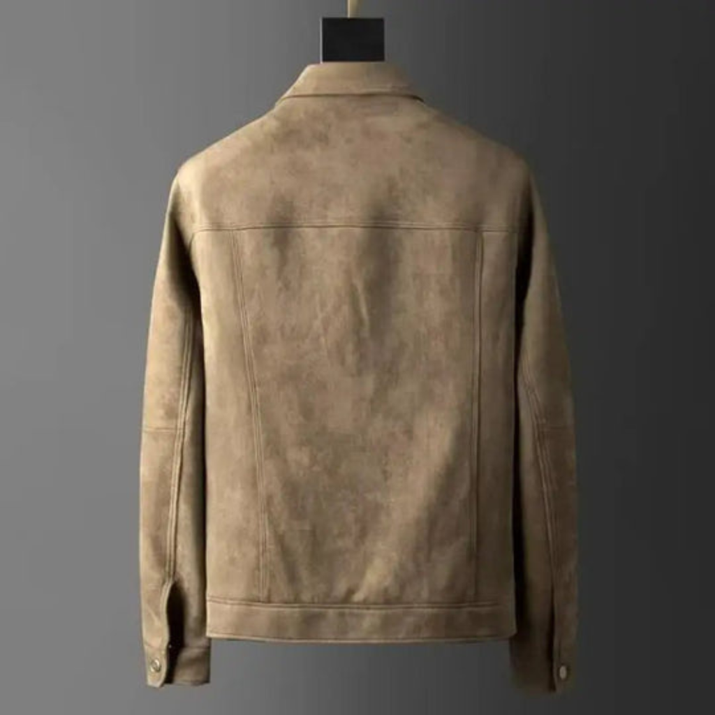 Classic Suede-Style Utility Jacket - Clearance Sale