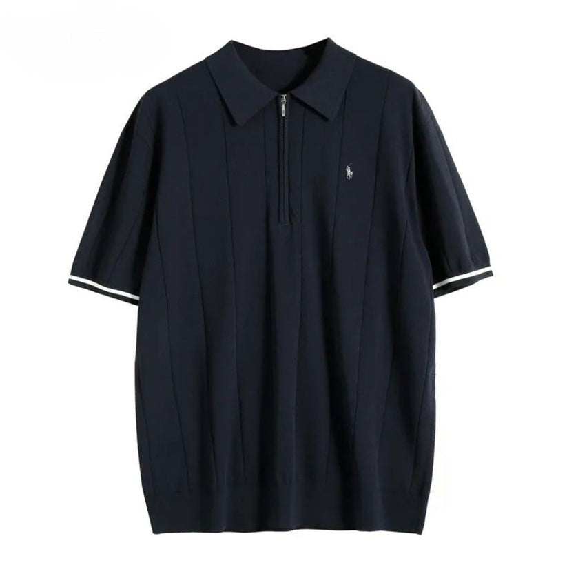 2026 Textured Zip Polo - Clearance Sale