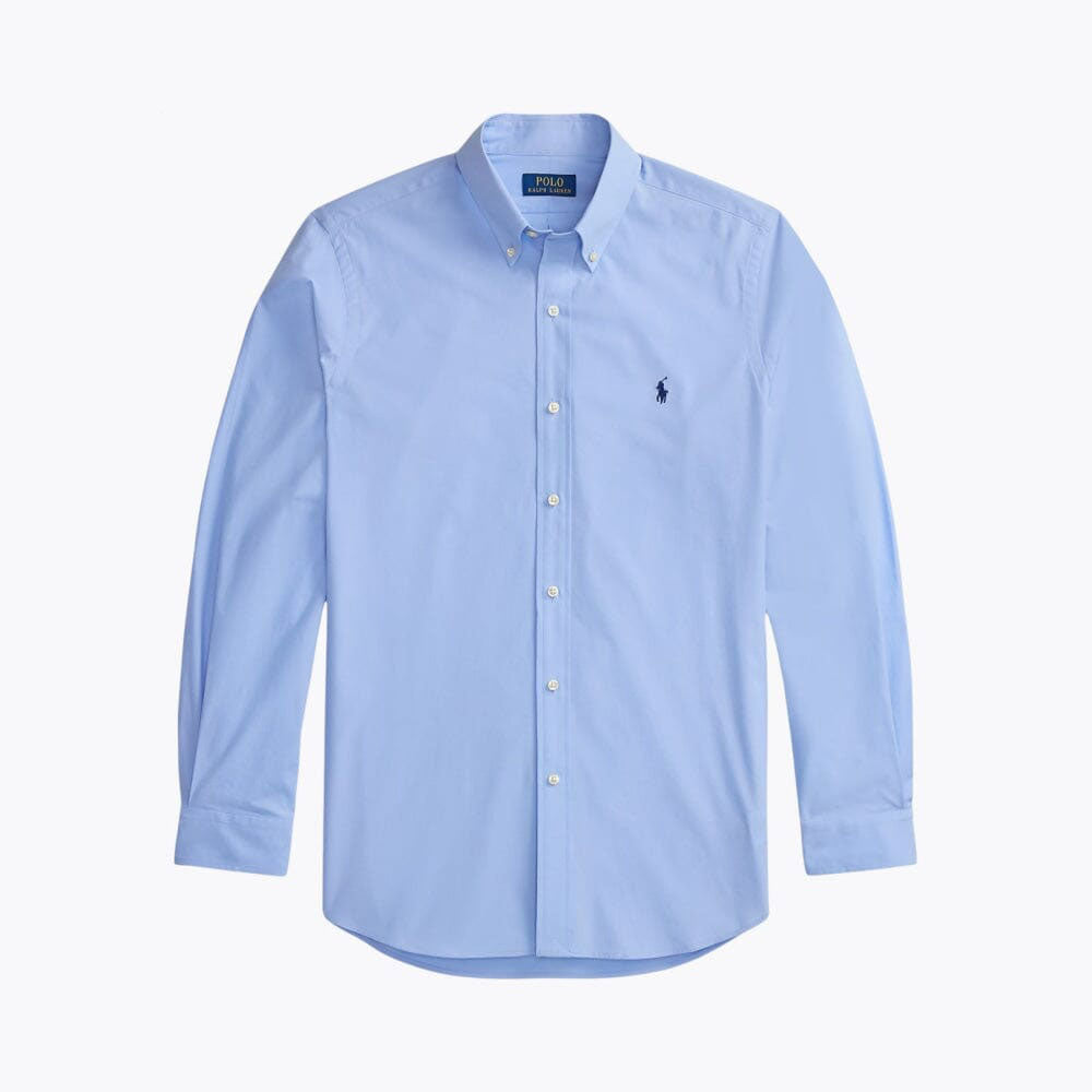 Stretch Cotton Poplin Button-Down Shirt