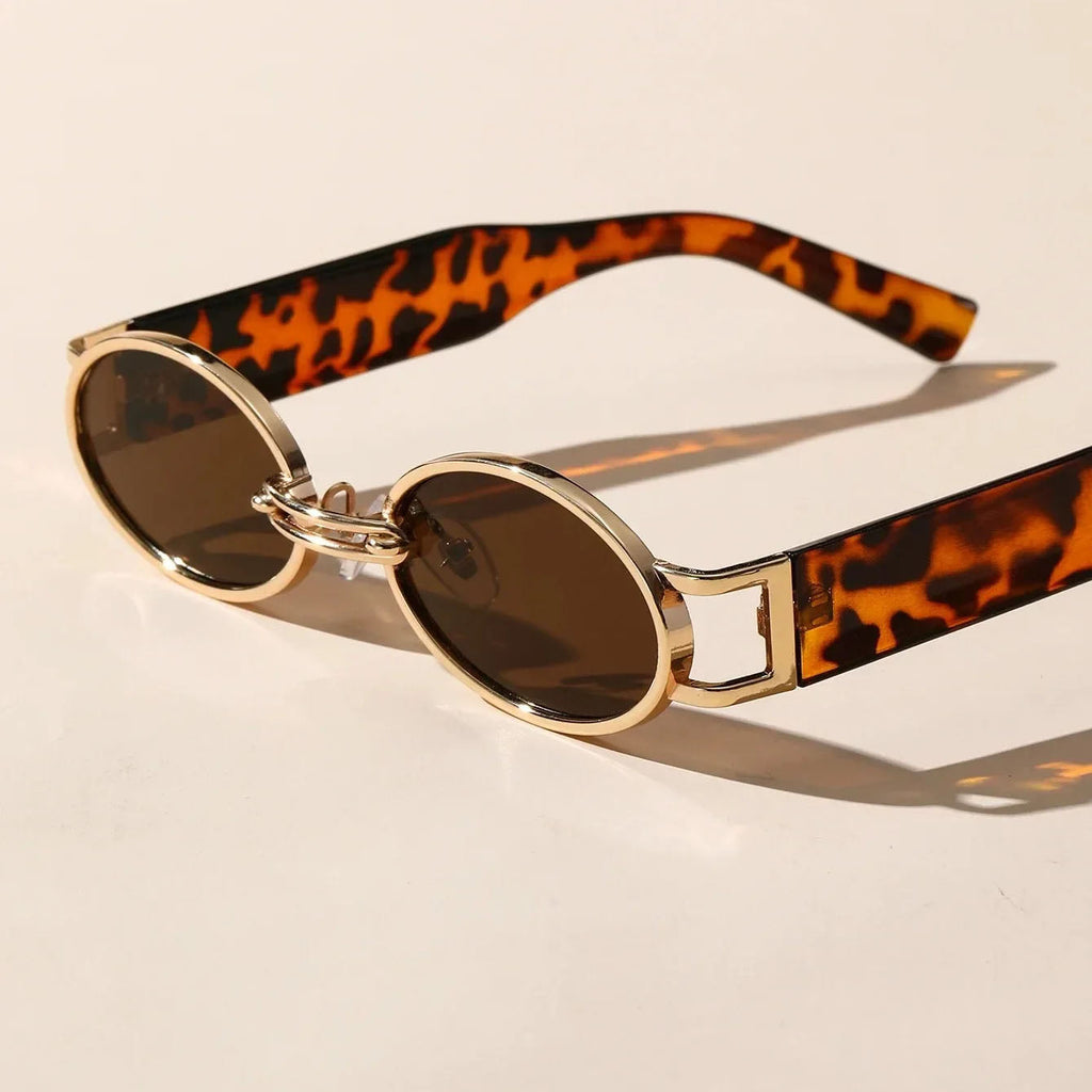 Cortona Gold-Link Oval Shades