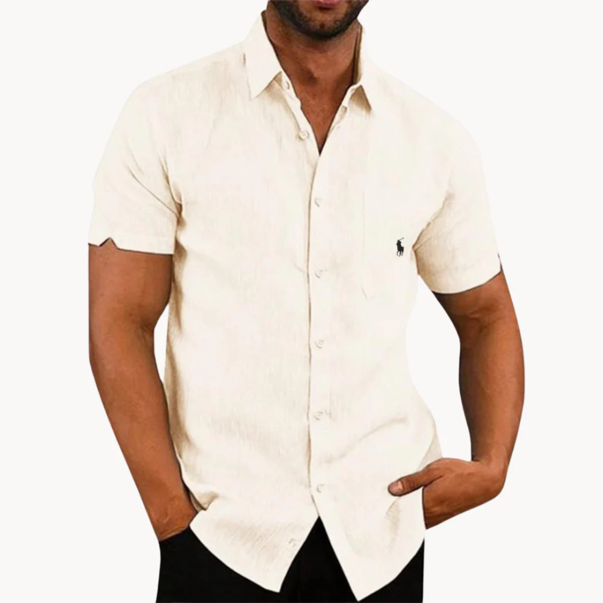 2026 Classic Short Sleeve Linen Shirt - Clearance Sale