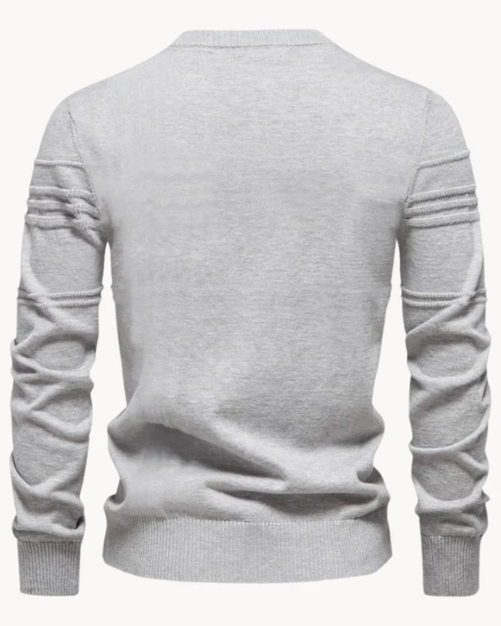 Men's Sweater with Checkered Design