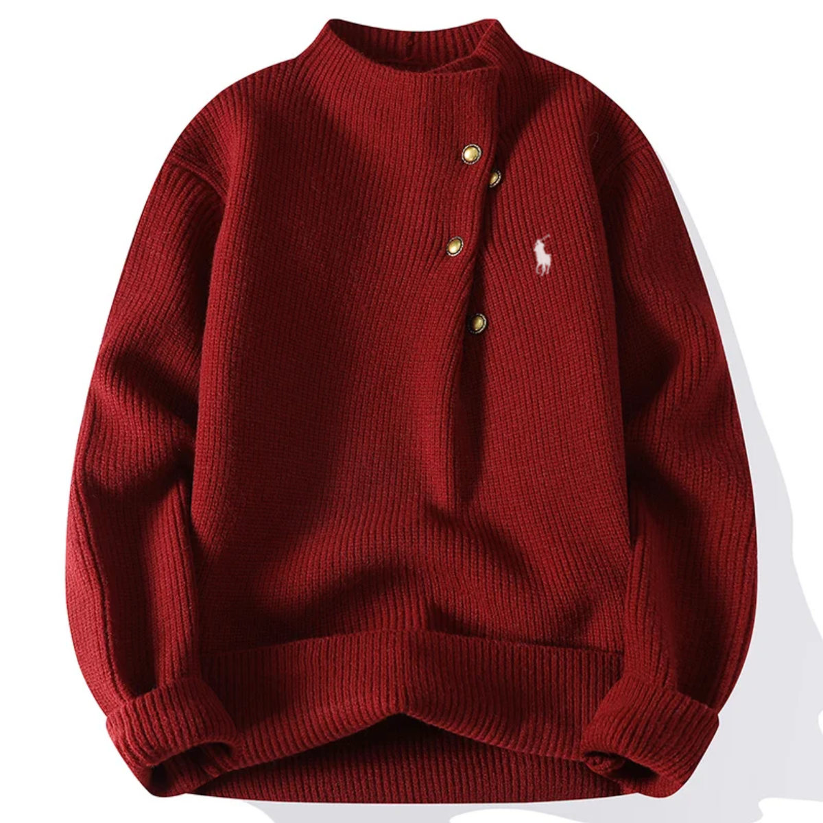2026 Ribbed Button Knit Sweater - Clearance Sale