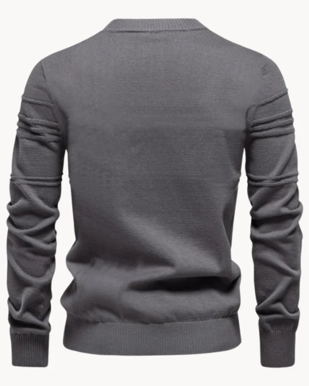 Men's Sweater with Checkered Design