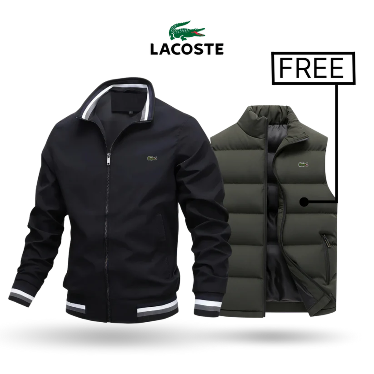 2026 Zip-Up Jacket + Thermal Vest – Buy 1 Get 1 Free || Clearance Sale