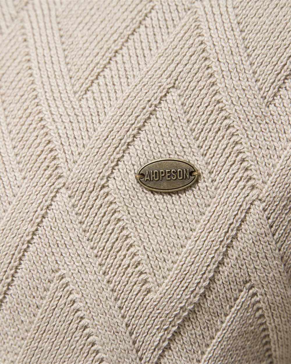 Men's Checkered Design Sweater V2