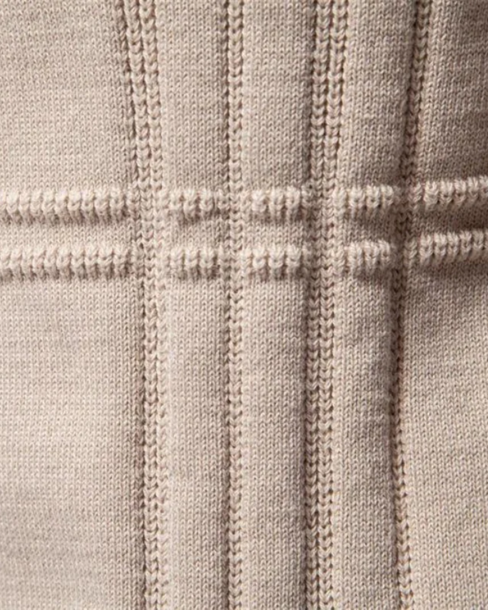 Men's Sweater with Checkered Design