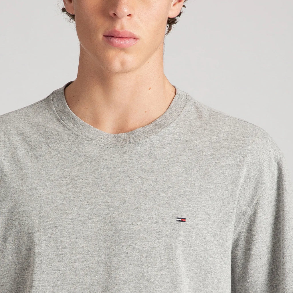 Classic Slim C-Neck T-Shirt   - Light Gray
