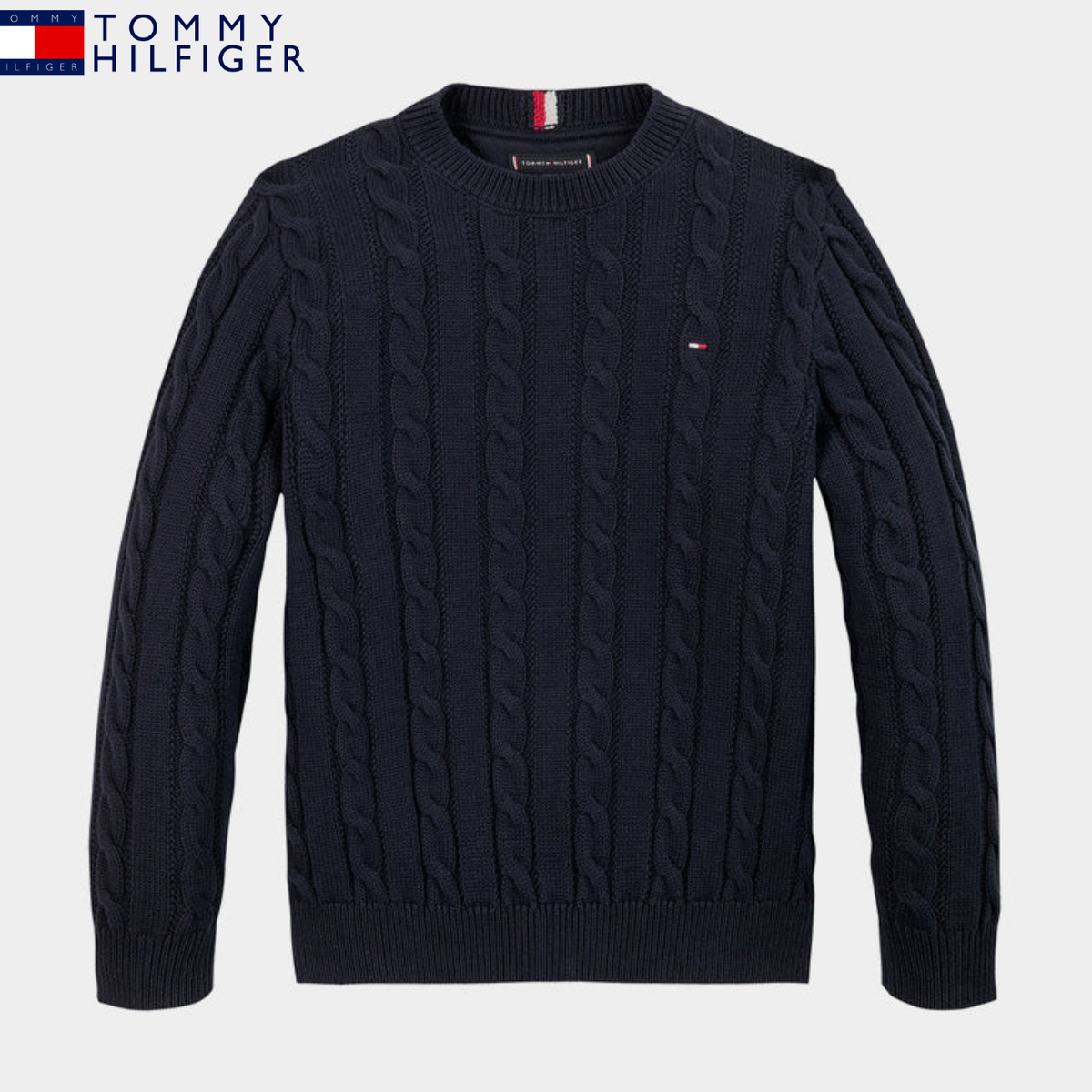 Classic Cable-Knit Crew Sweater || Clearance Sale