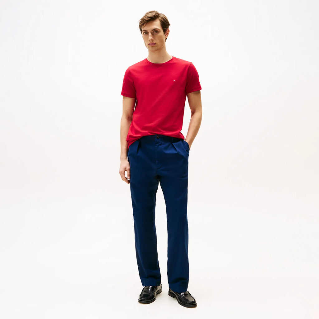 Classic Slim C-Neck T-Shirt  - Red