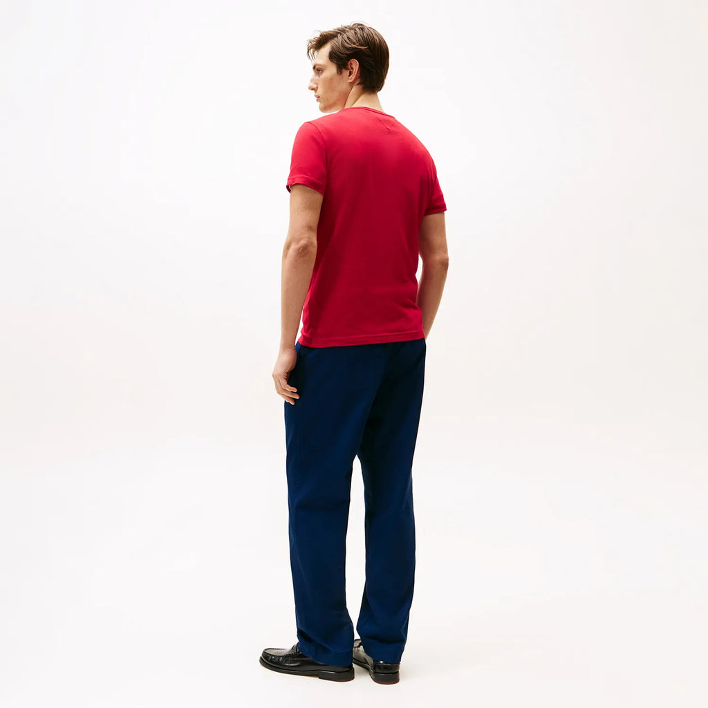 Classic Slim C-Neck T-Shirt  - Red