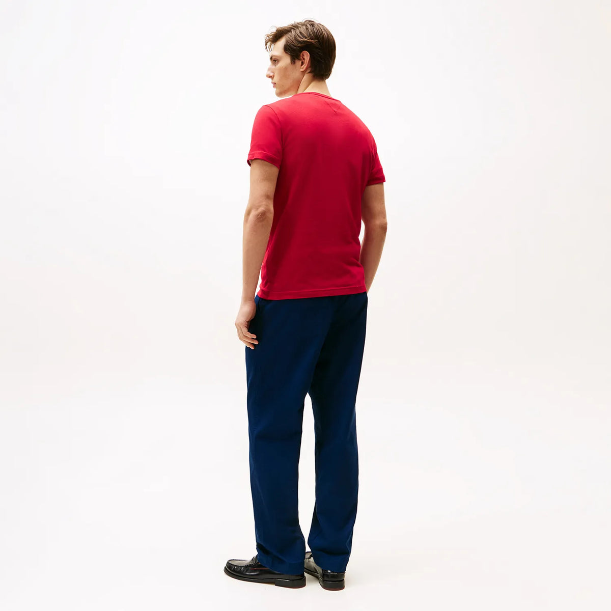 Classic Slim C-Neck T-Shirt  - Red