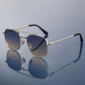 Lucent Titanium Square Sunglasses