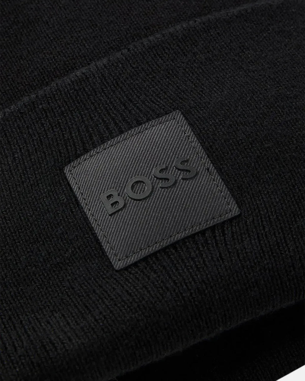 BOSS FANTASTIC COTTON BEANIE BLACK