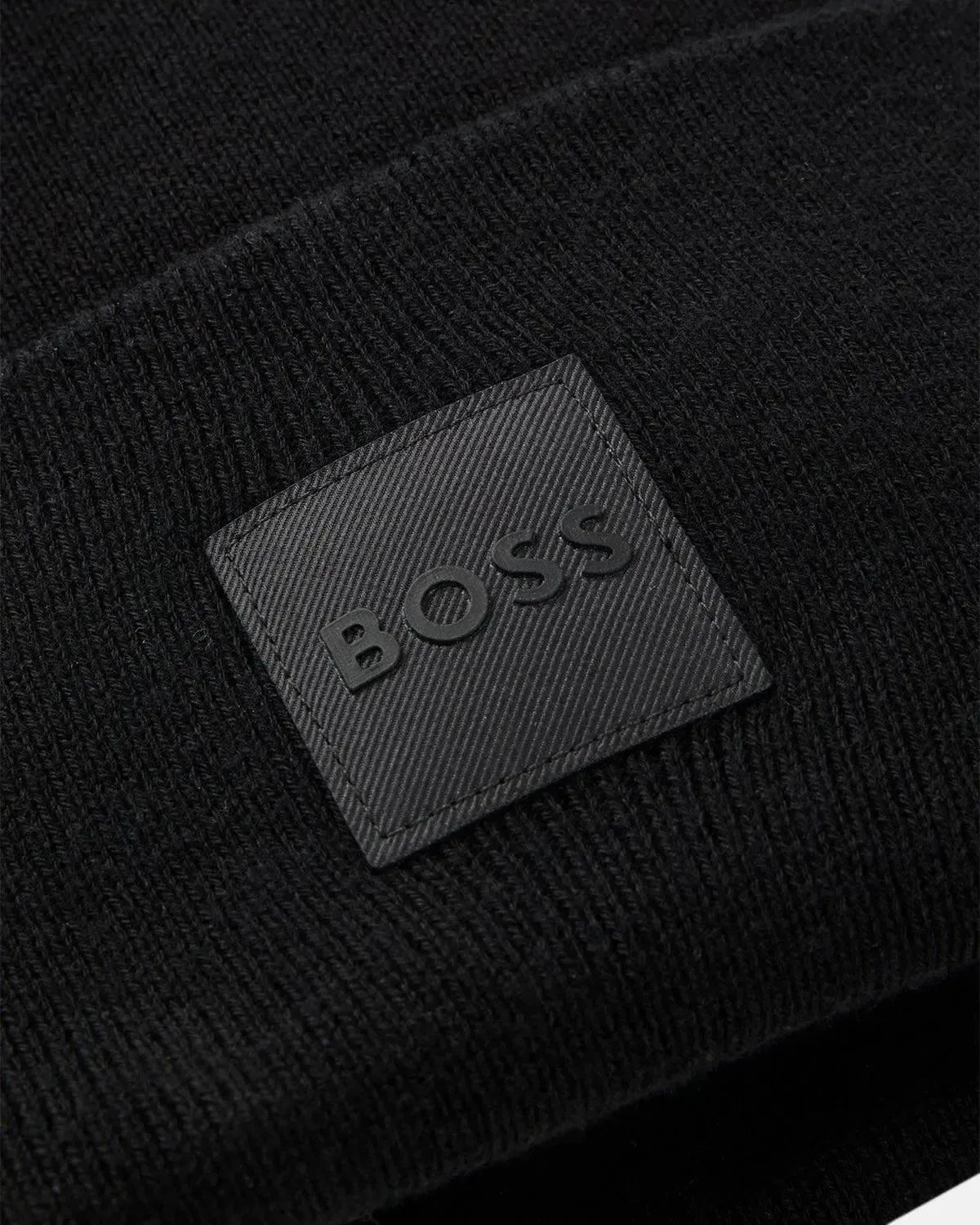 BOSS FANTASTIC COTTON BEANIE BLACK