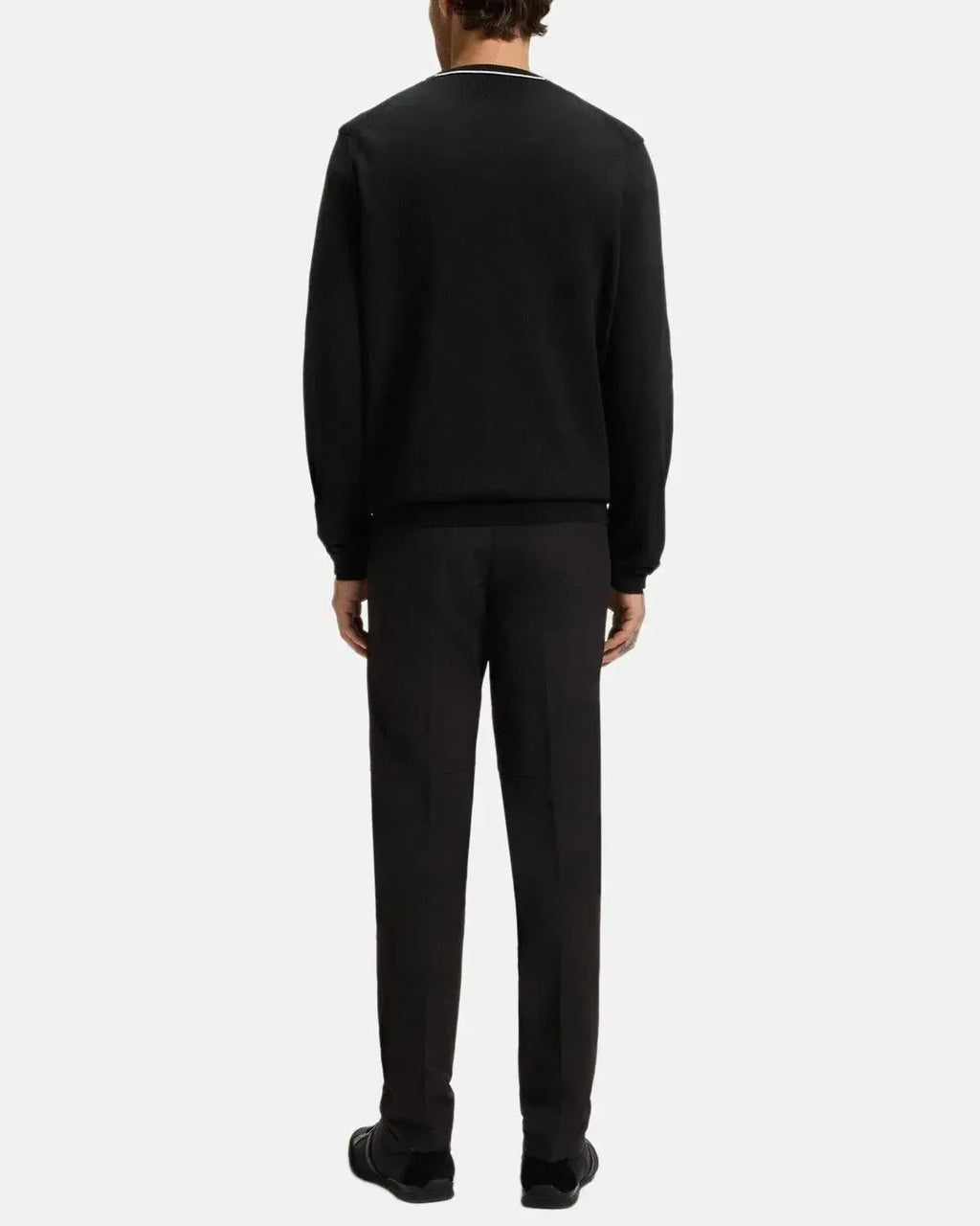 BOSS K-EVERX CREWNECK COTTON KNIT BLACK